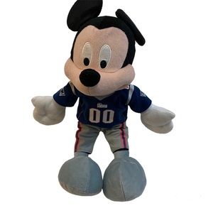 Mickey Mouse NFL New England Patriots Plush Toy 16” With Tag.